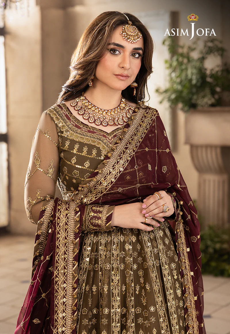 AJNB-11 EMBROIDERED CHIFFON 3 PCS - Image 5