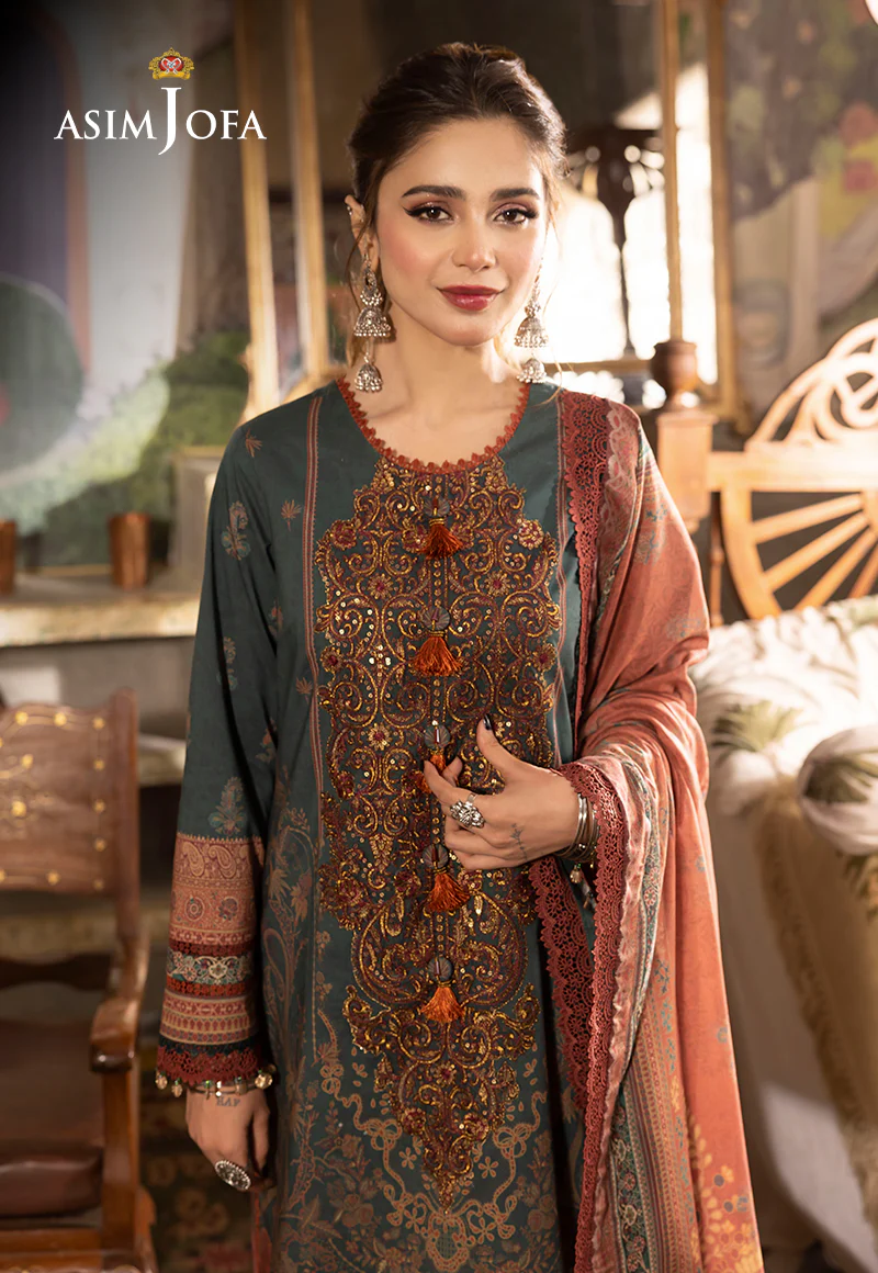 AJNR-02 EMBROIDERED CAMBRIC 3 PCS - Image 7