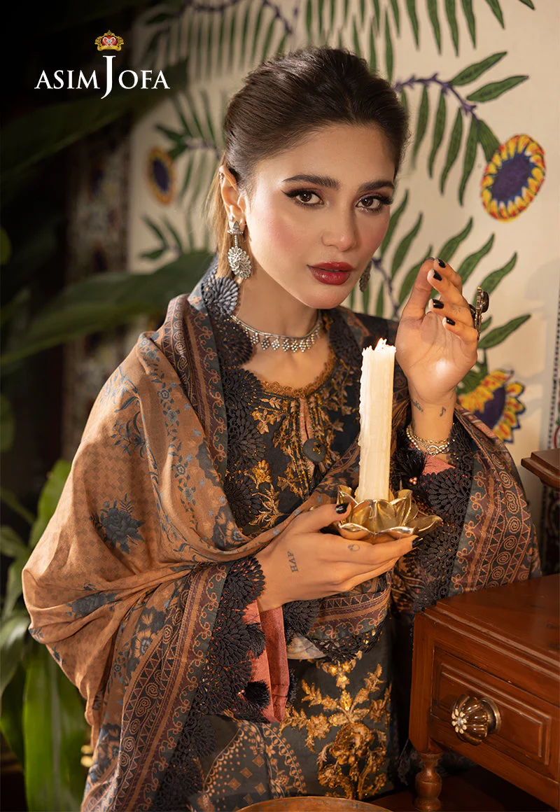 AJNRP-05 STITCHED EMBROIDERED CAMBRIC STITCHED 3 PCS - Image 9
