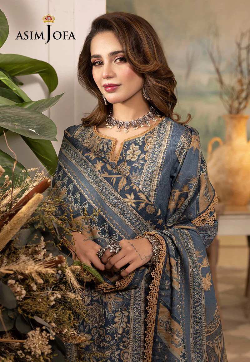 AJNRP-06 STITCHED PRINTED CAMBRIC STITCHED 3 PCS - Image 7