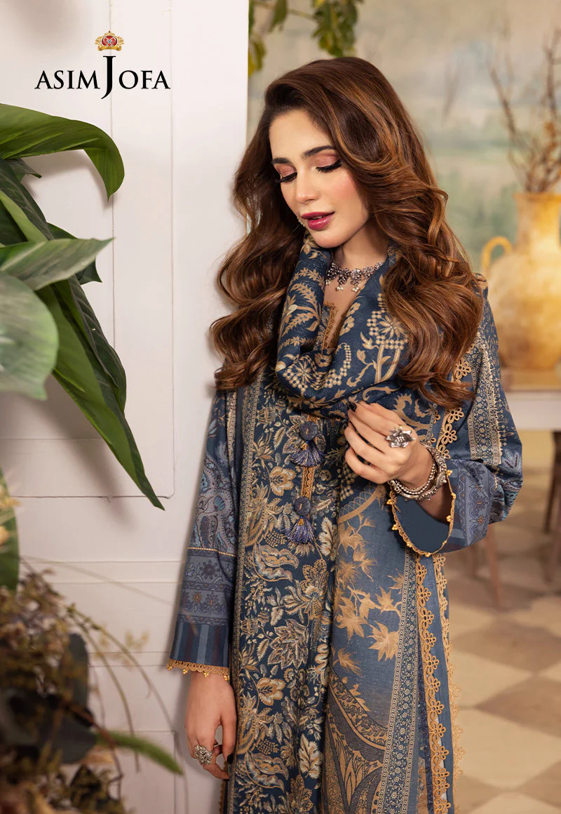AJNRP-06 STITCHED PRINTED CAMBRIC STITCHED 3 PCS - Image 9