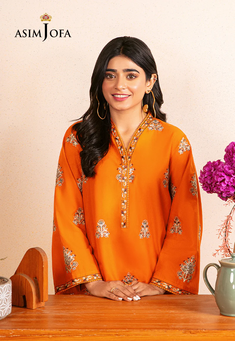 AJOD-11 EMBROIDERED SWISS LAWN 1 PC - Image 5