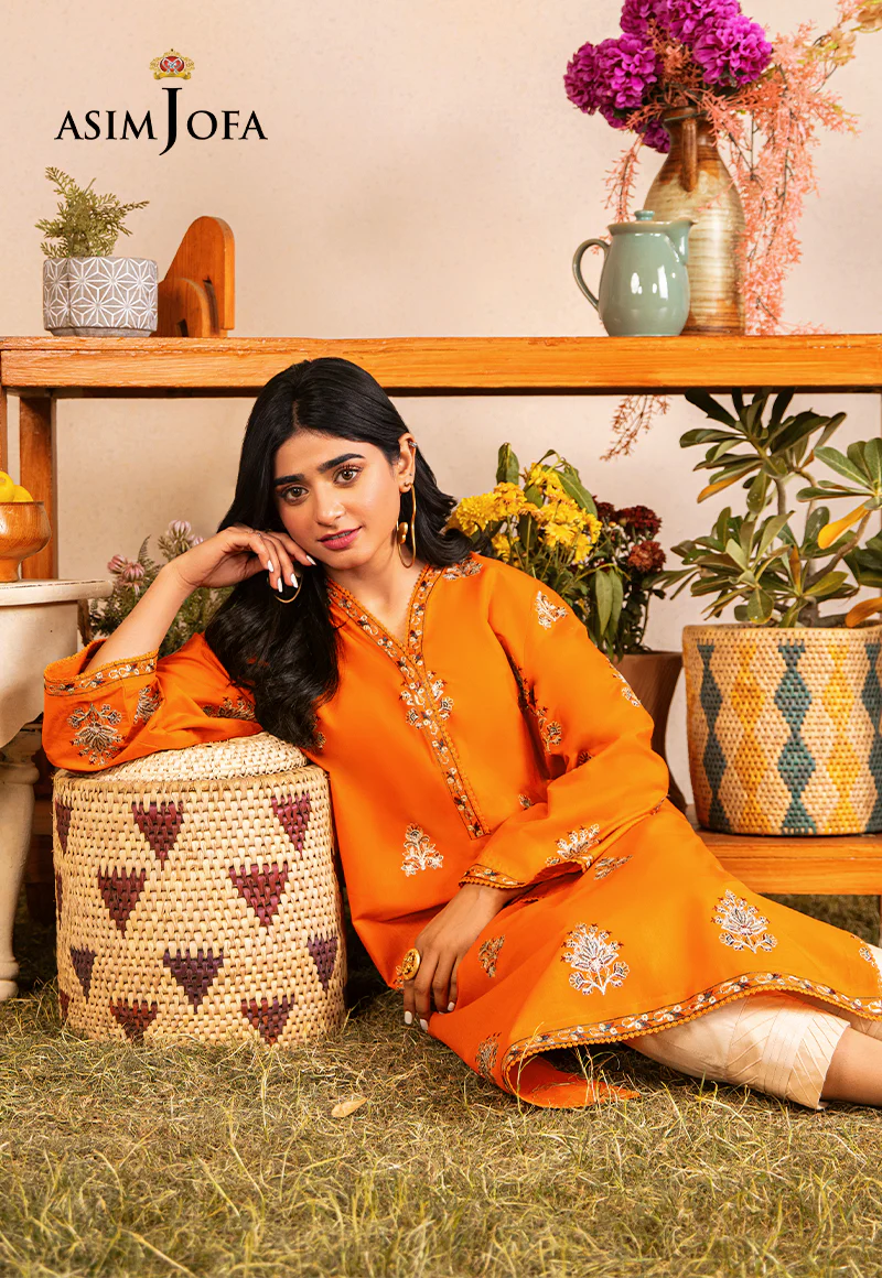 AJOD-11 EMBROIDERED SWISS LAWN 1 PC - Image 6