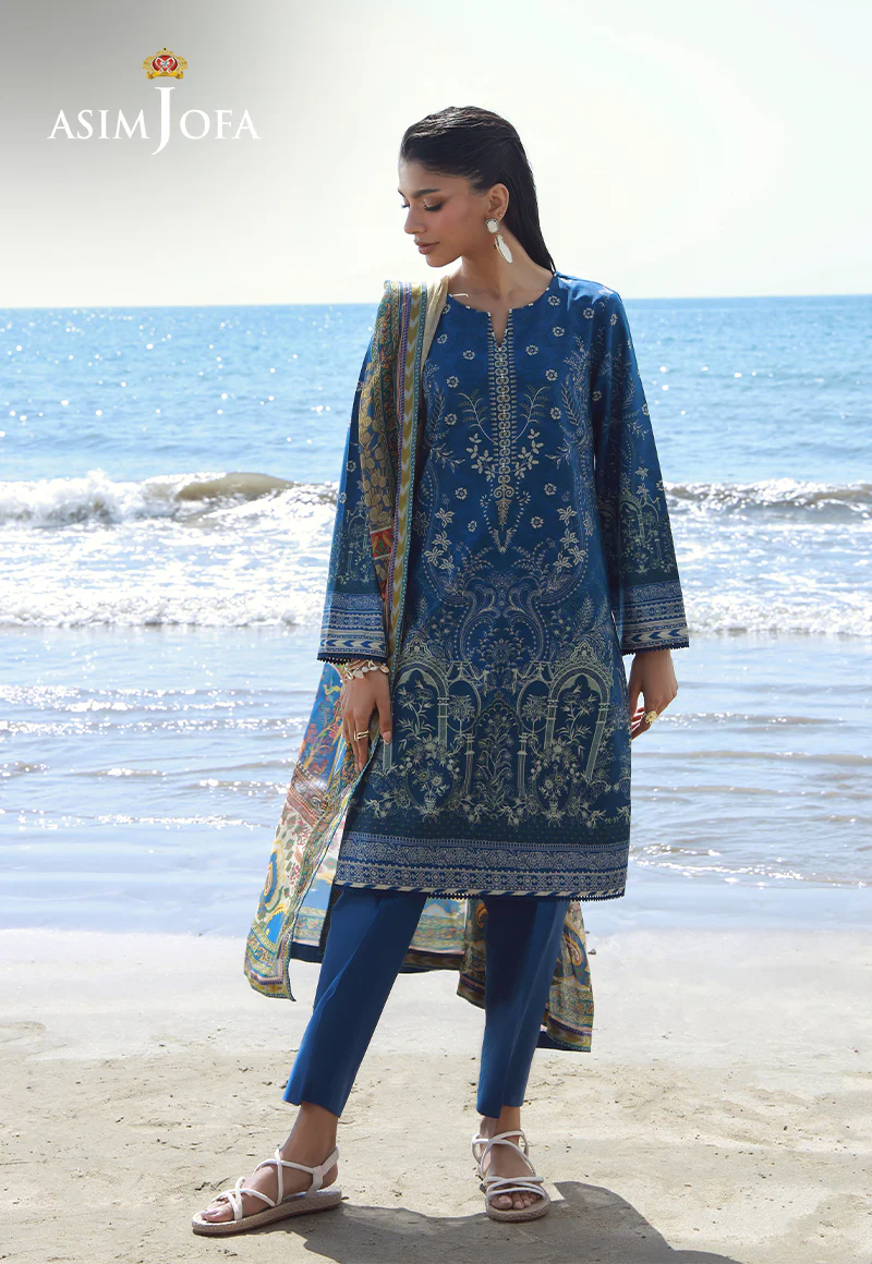 AJPB-154 PRINTED ARABIC LAWN STITCHED 3 PCS - Image 3