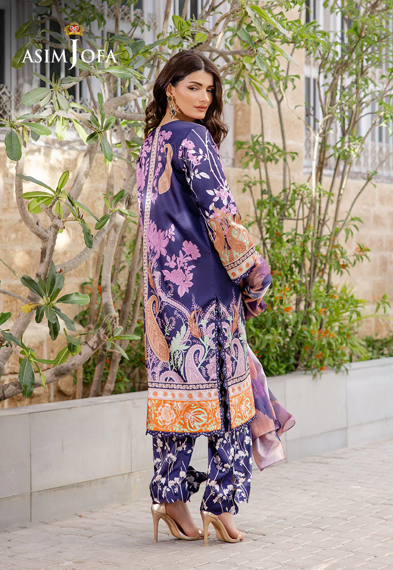 AJPB-199 PRINTED CHARMEUSE SILK STITCHED 3PCS - Image 7