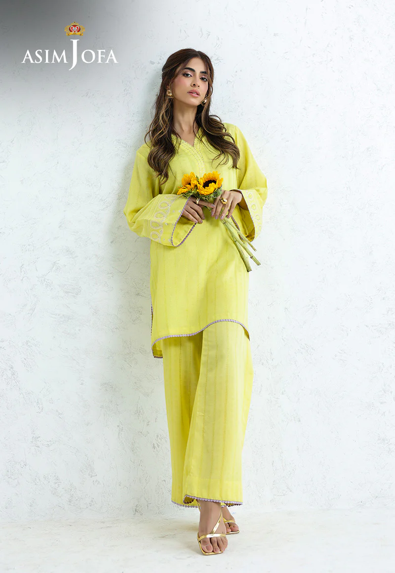AJPB-232 EMBROIDERED SIGNATURE LAWN STITCHED 2PCS - Image 3
