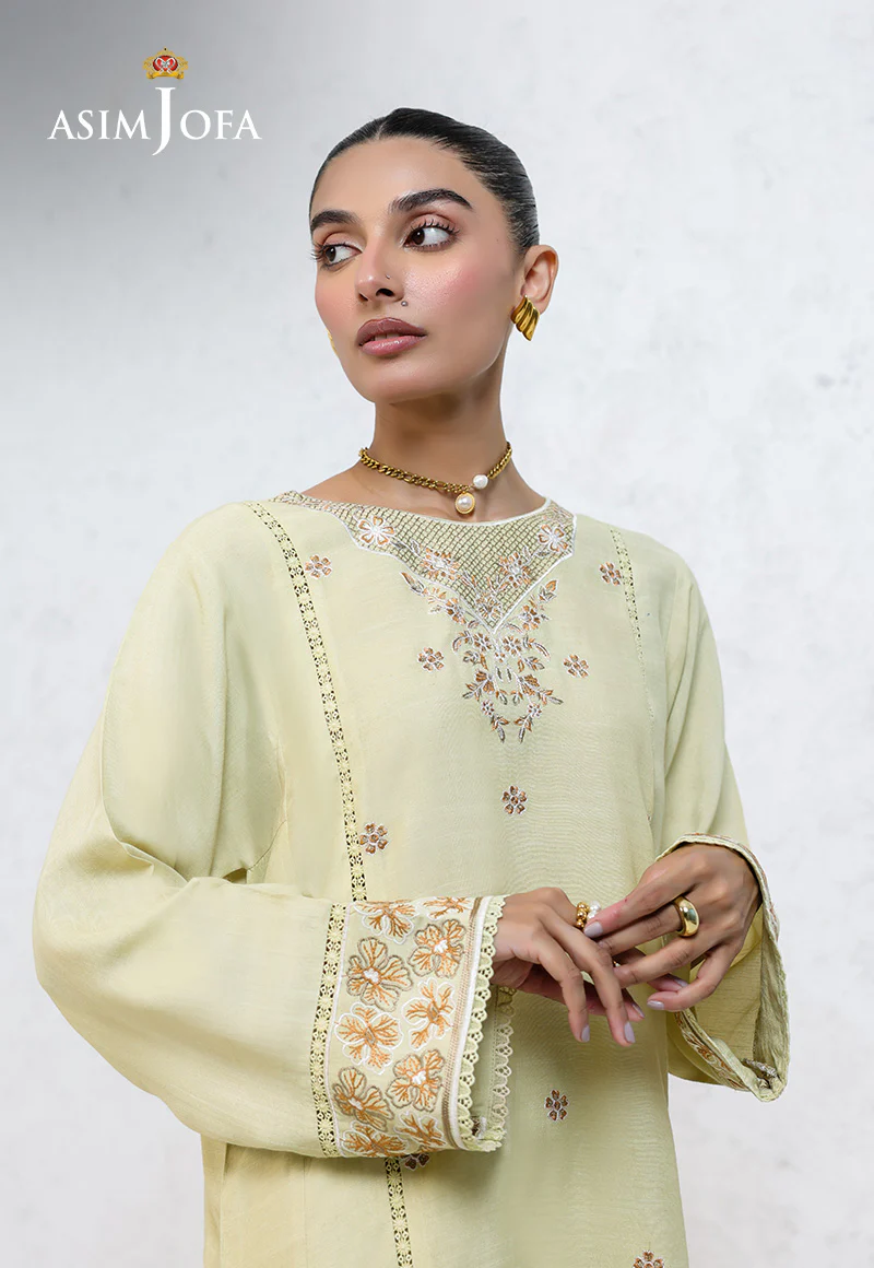 AJPB-235 EMBROIDERED RAW SILK STITCHED 2PCS - Image 4