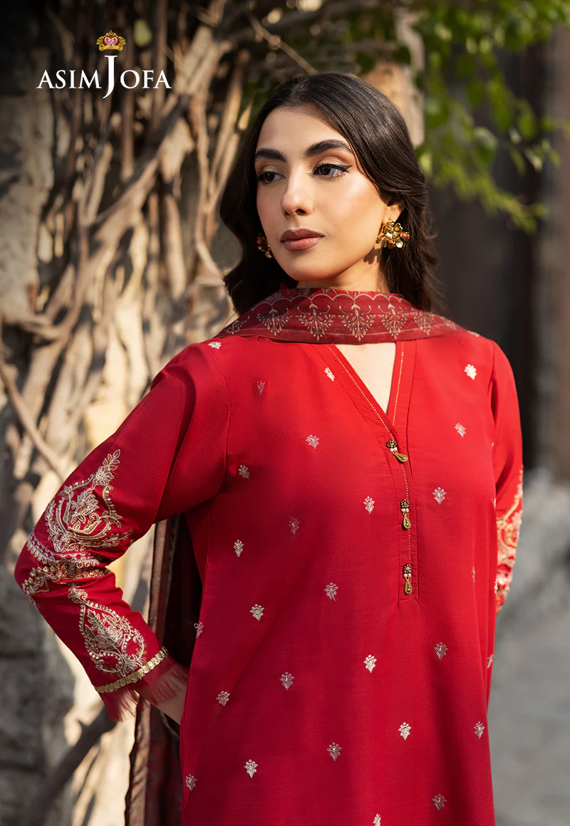 AJPB-98 EMBROIDERED RAW SILK 3 PCS - Image 7
