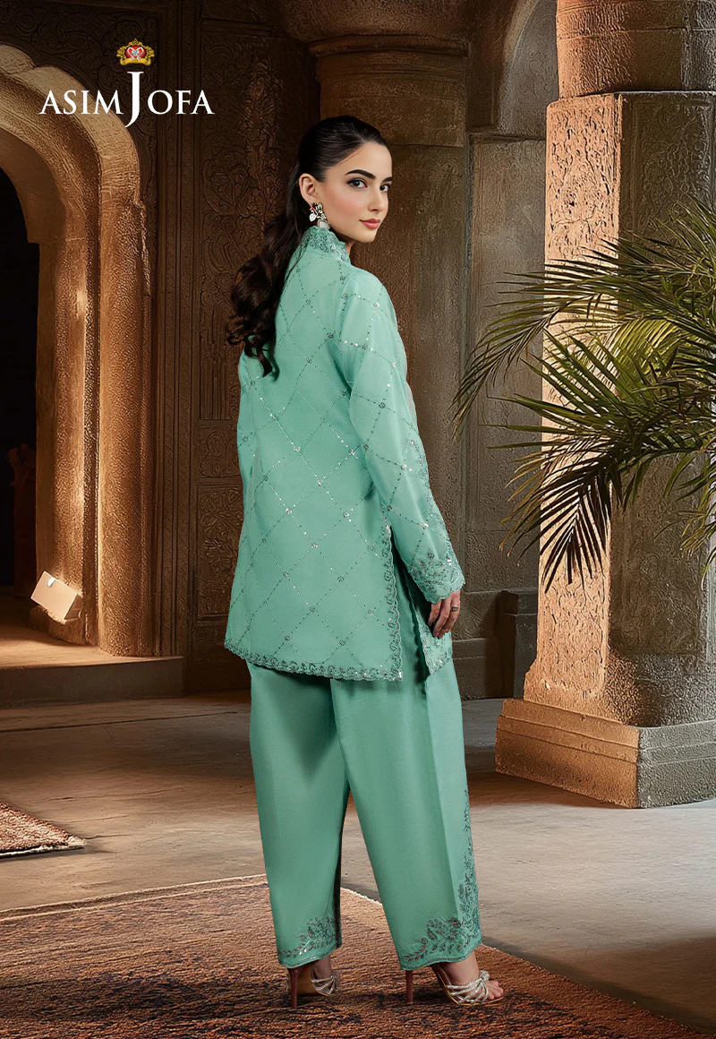 AJPF-11 EMBROIDERED ORGANZA 2 PCS - Image 2