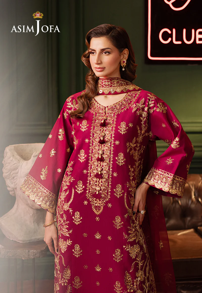AJPF-13 EMBROIDERED LAWN SILK 3 PCS - Image 5