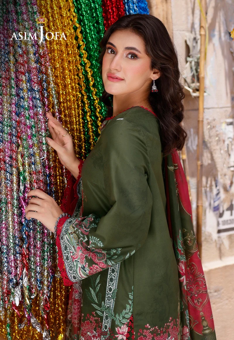 AJPL-08 PRINTED ARABIC LAWN 3 PCS - Image 3