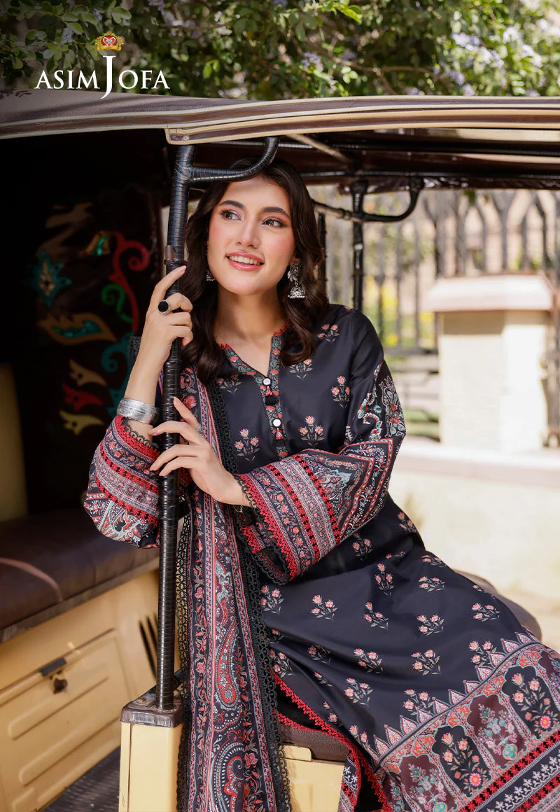 AJPLD-19 PRINTED ARABIC LAWN 3 PCS - Image 9
