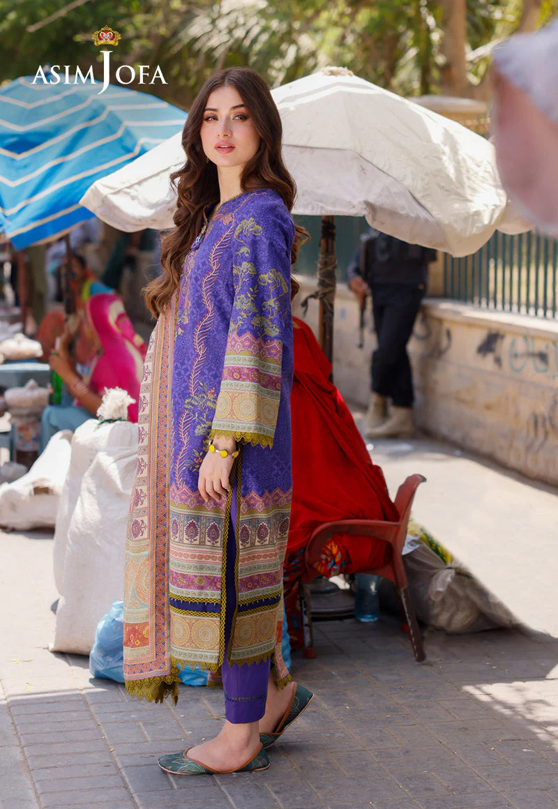 AJPLD-03-XS PRINTED ARABIC LAWN 3 PCS - Image 5