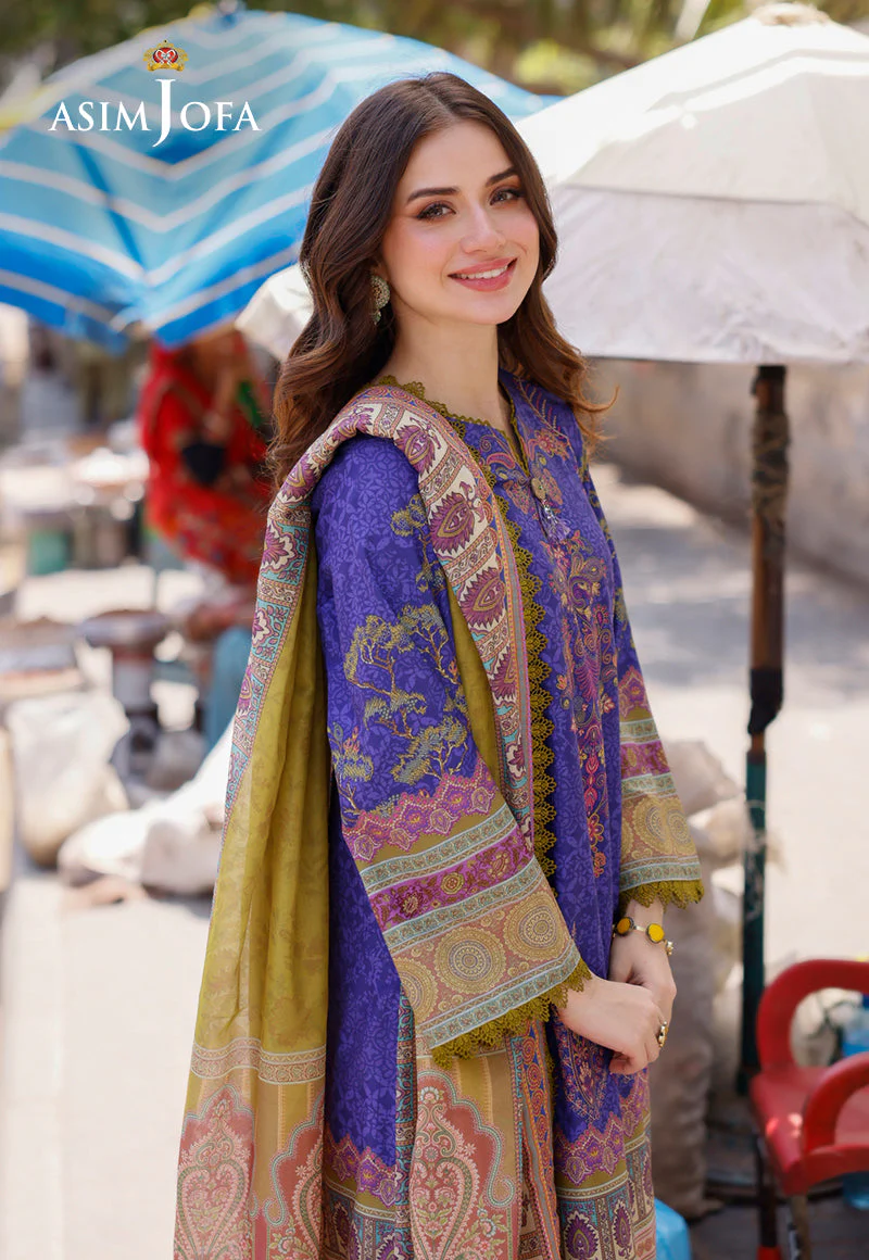 AJPLD-03-XS PRINTED ARABIC LAWN 3 PCS - Image 7