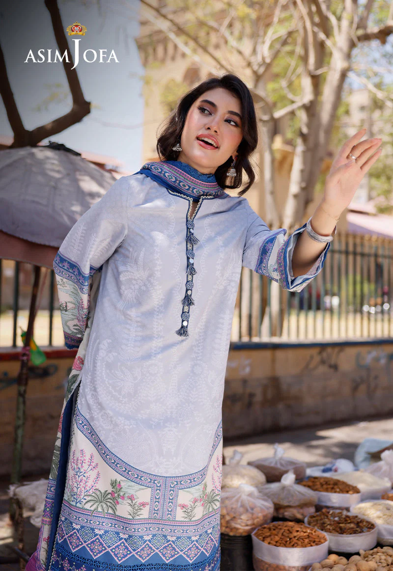 AJPLD-1 PRINTED ARABIC LAWN 3 PCS - Image 4