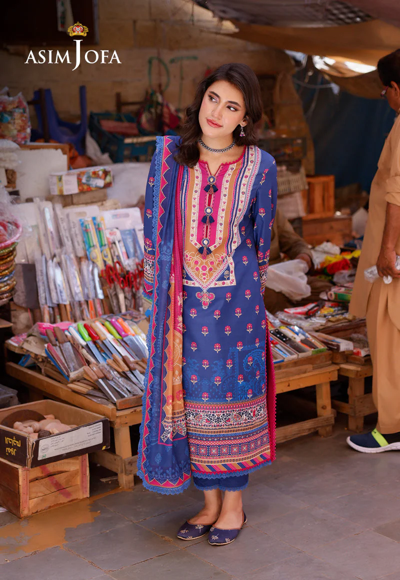 AJPLD-12 PRINTED ARABIC LAWN 3 PCS - Image 4