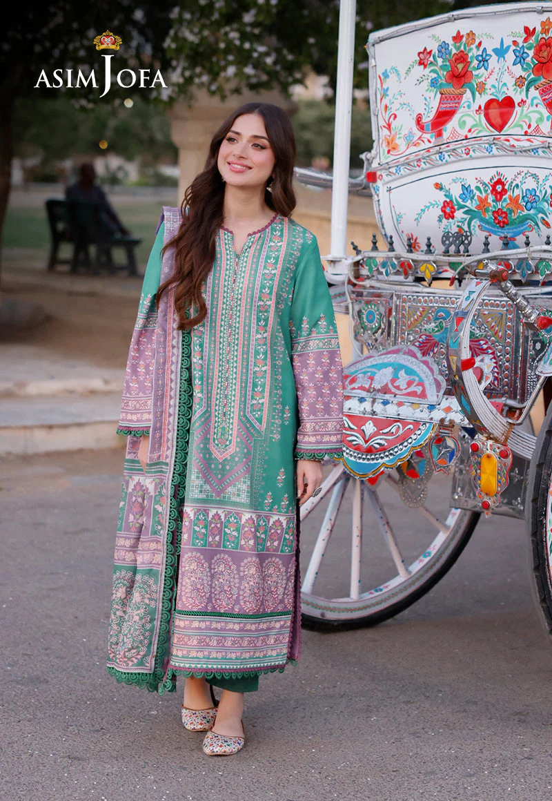 AJPLD-15-XS PRINTED ARABIC LAWN 3 PCS - Image 3