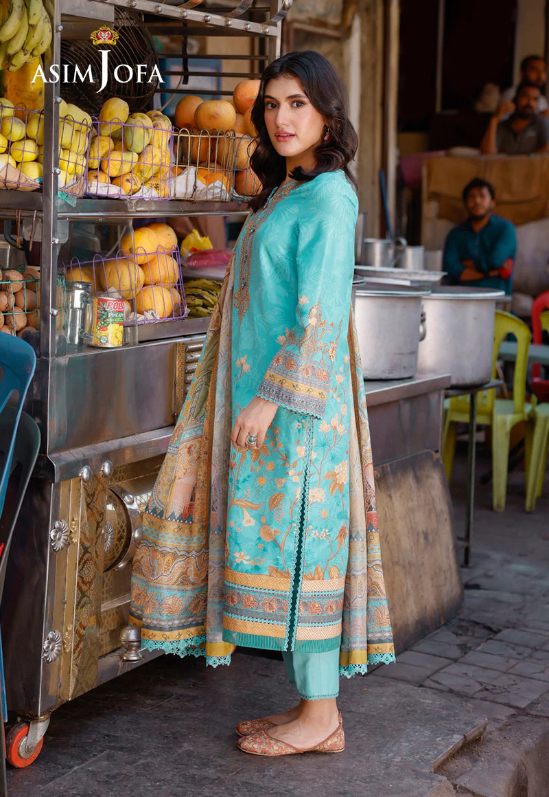 AJPLD-2 PRINTED ARABIC LAWN 3 PCS - Image 4