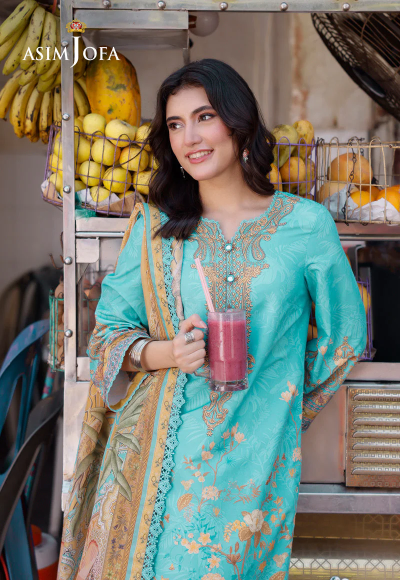 AJPLD-2 PRINTED ARABIC LAWN 3 PCS - Image 7