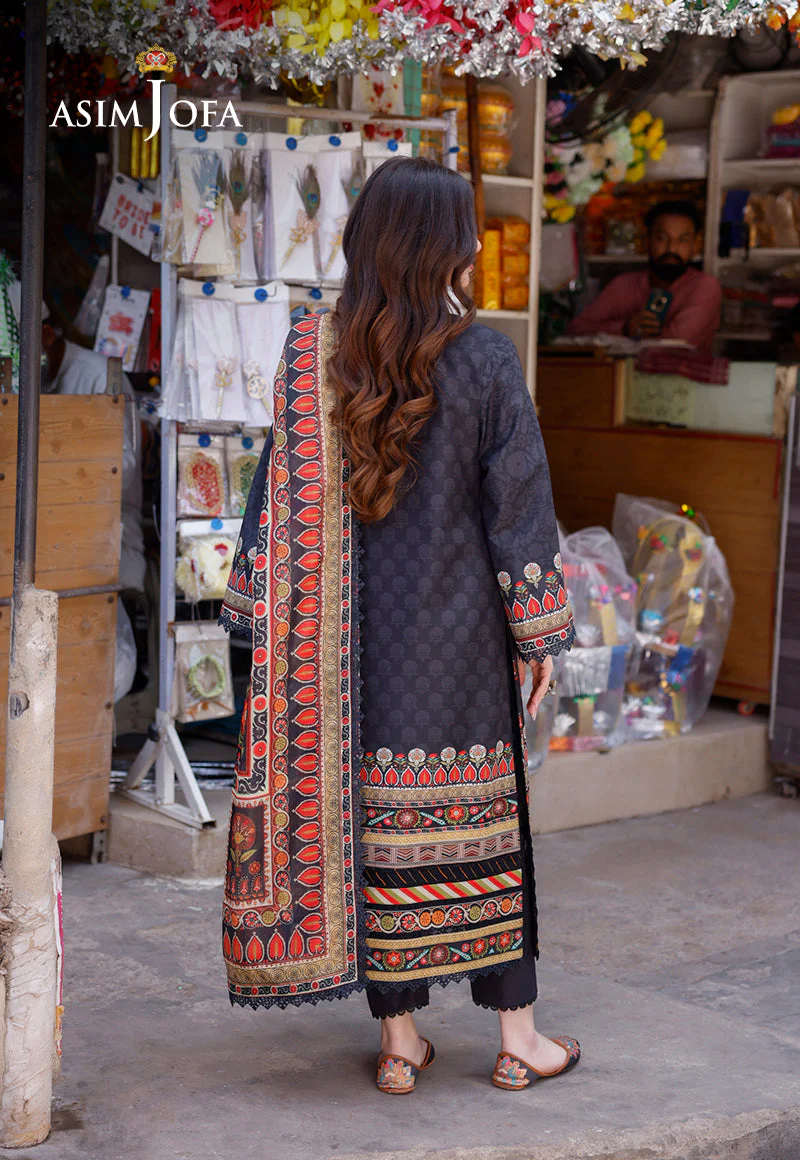 AJPLD-9 PRINTED ARABIC LAWN 3 PCS - Image 2