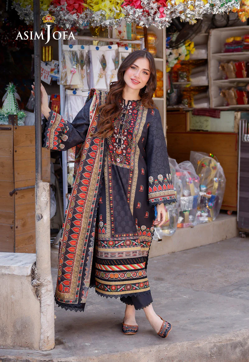 AJPLD-9 PRINTED ARABIC LAWN 3 PCS - Image 3