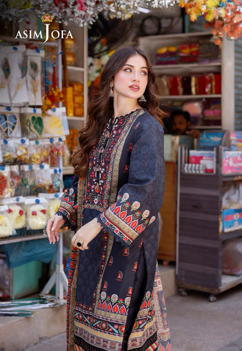 AJPLD-9 PRINTED ARABIC LAWN 3 PCS - Image 5