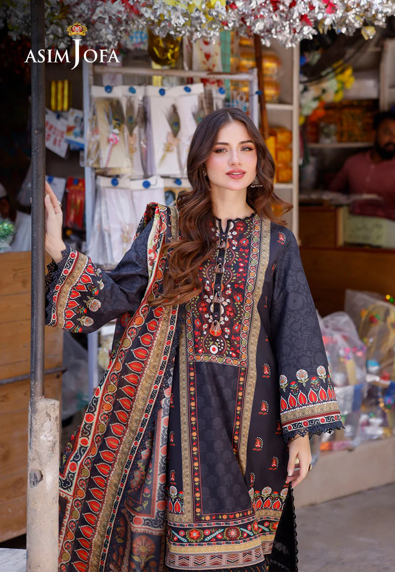 AJPLD-9 PRINTED ARABIC LAWN 3 PCS - Image 6