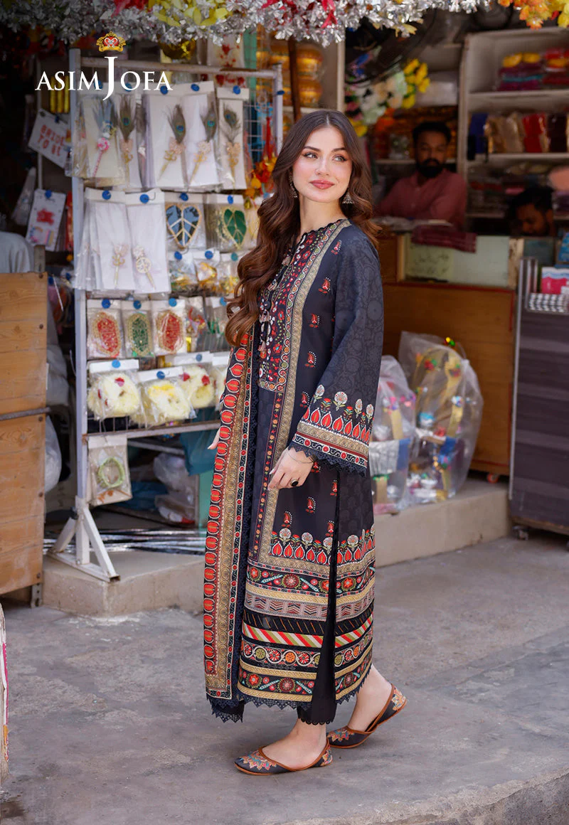 AJPLD-9 PRINTED ARABIC LAWN 3 PCS - Image 7