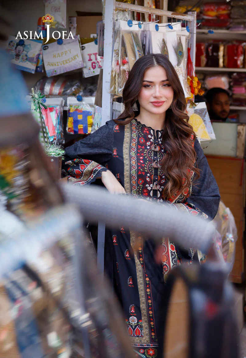 AJPLD-9 PRINTED ARABIC LAWN 3 PCS - Image 8