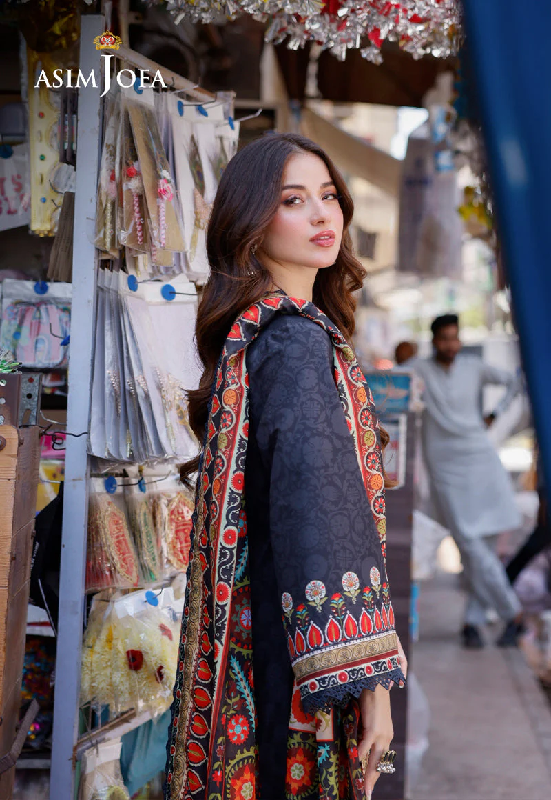 AJPLD-9 PRINTED ARABIC LAWN 3 PCS - Image 9