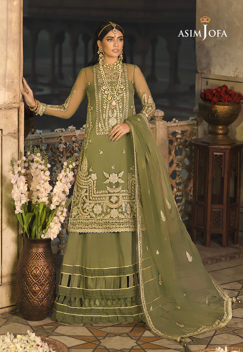 AJR-05 EMBROIDERED ORGANZA 3 PCS - Image 4