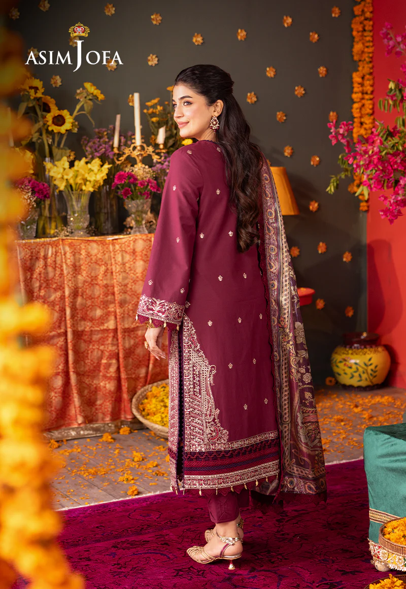 AJRA-08 EMBROIDERED LAWN 3 PCS - Image 2