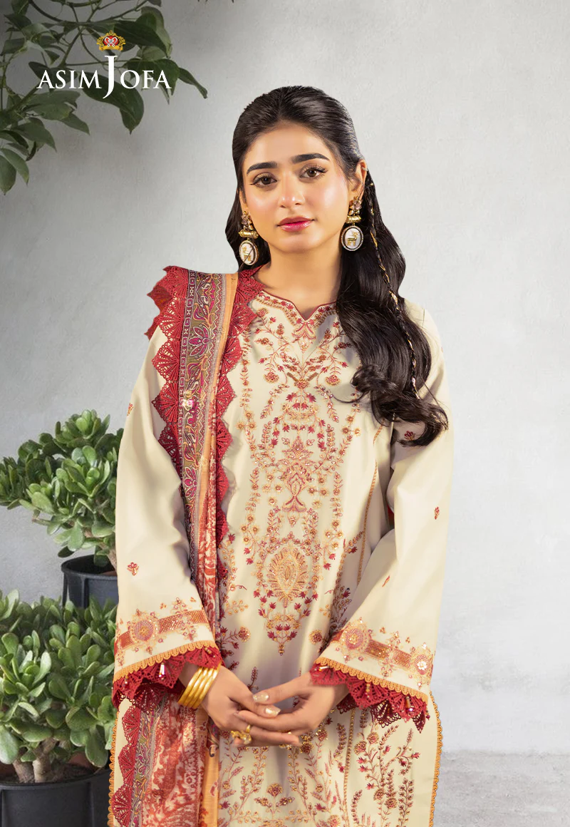AJRA-09 EMBROIDERED LAWN 3 PCS - Image 3