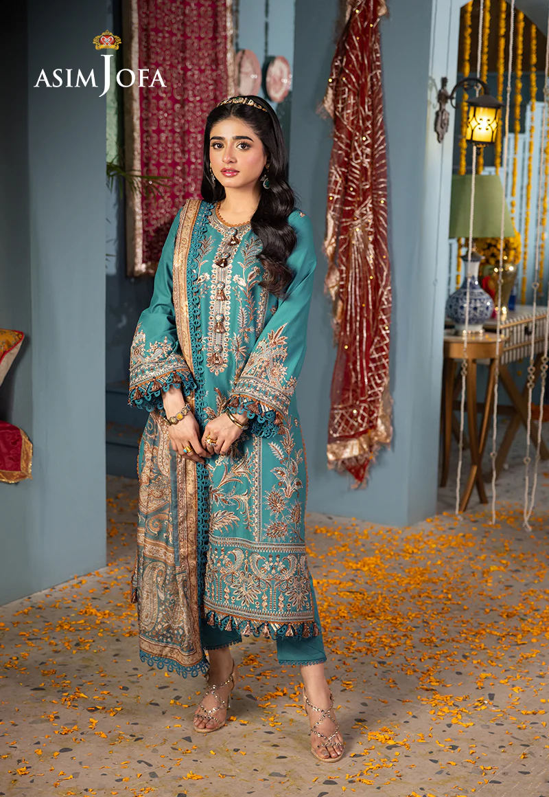 AJRA-10 EMBROIDERED LAWN 3 PCS - Image 3