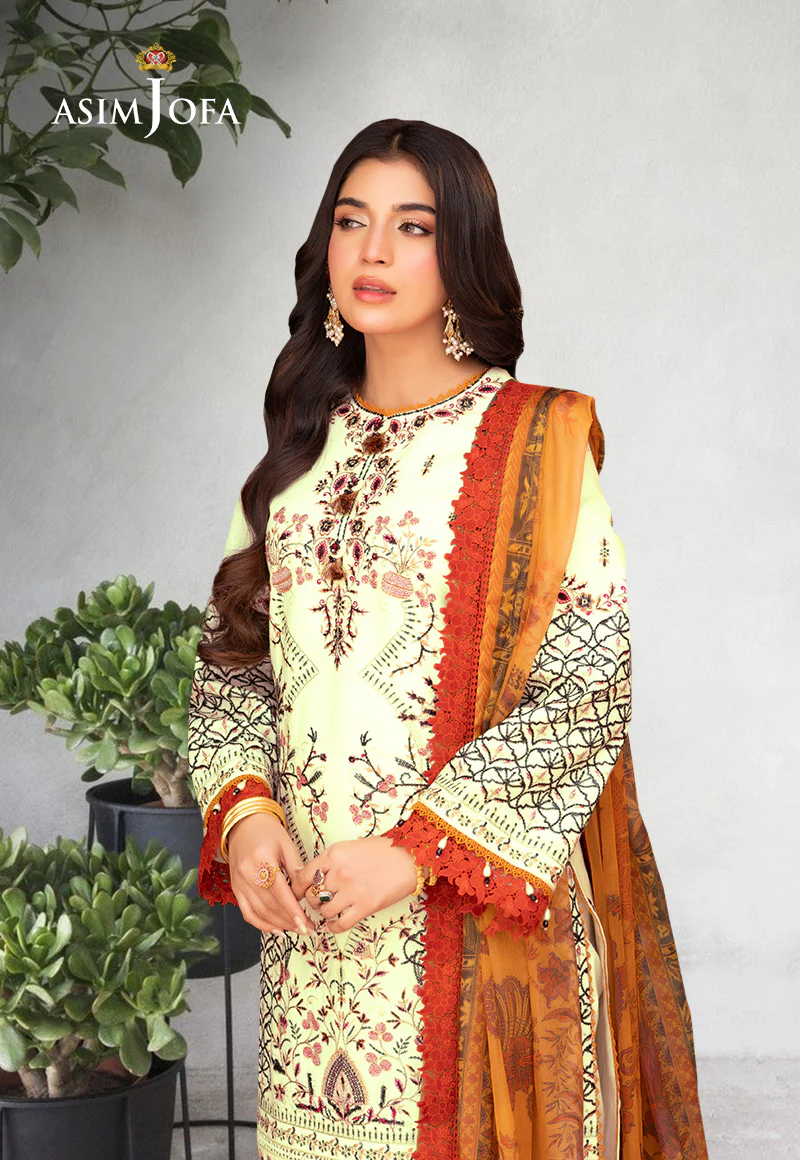 AJRA-15 EMBROIDERED LAWN  3 PCS - Image 3