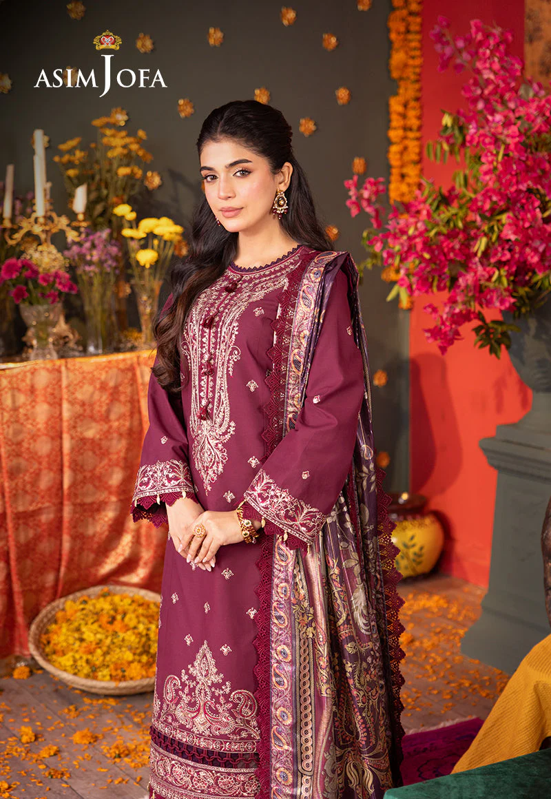 AJRAD-08-XS EMBROIDERED LAWN 3 PCS - Image 4
