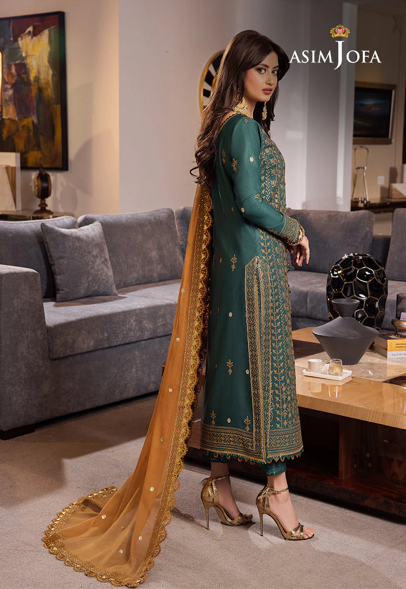 AJRND-11 EMBROIDERED LAWN SILK 3 PCS - Image 2