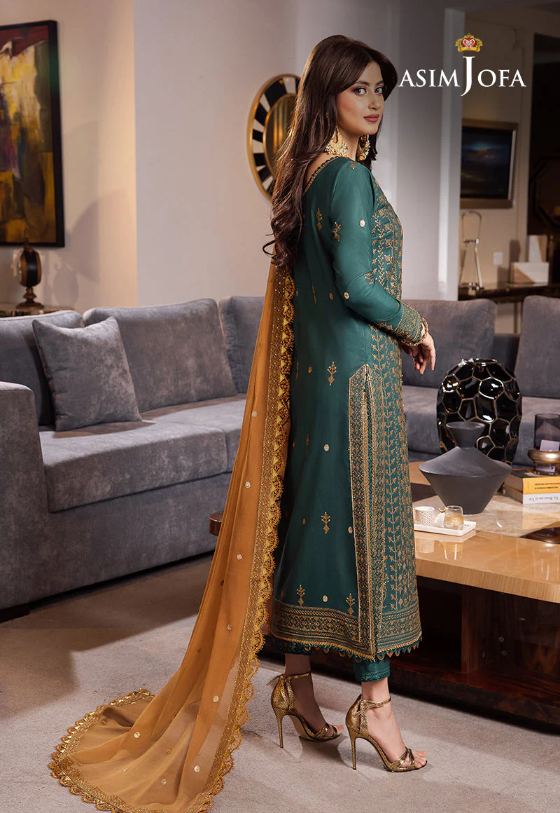 AJRND-11 EMBROIDERED LAWN SILK 3 PCS - Image 6