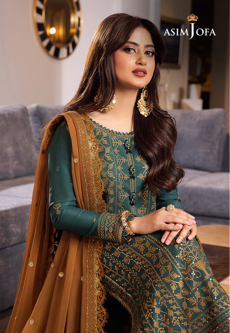 AJRND-11 EMBROIDERED LAWN SILK 3 PCS - Image 9