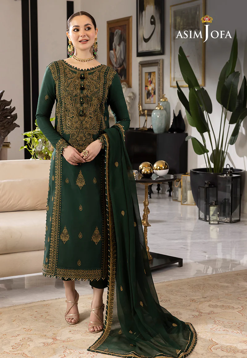 AJRN-18 EMBROIDERED LAWN SILK 3 PCS - Image 5