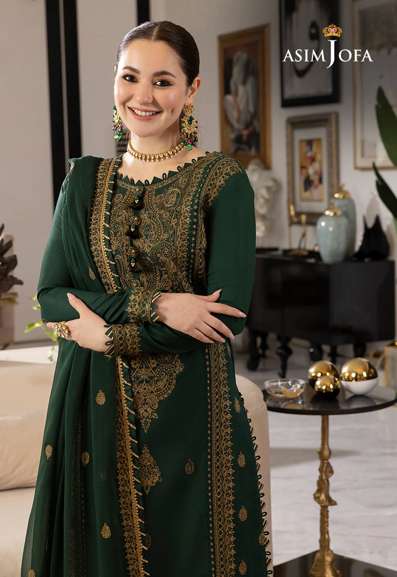 AJRND-18 EMBROIDERED LAWN SILK 3 PCS - Image 4
