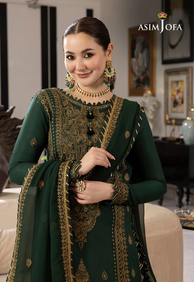 AJRND-18 EMBROIDERED LAWN SILK 3 PCS - Image 9