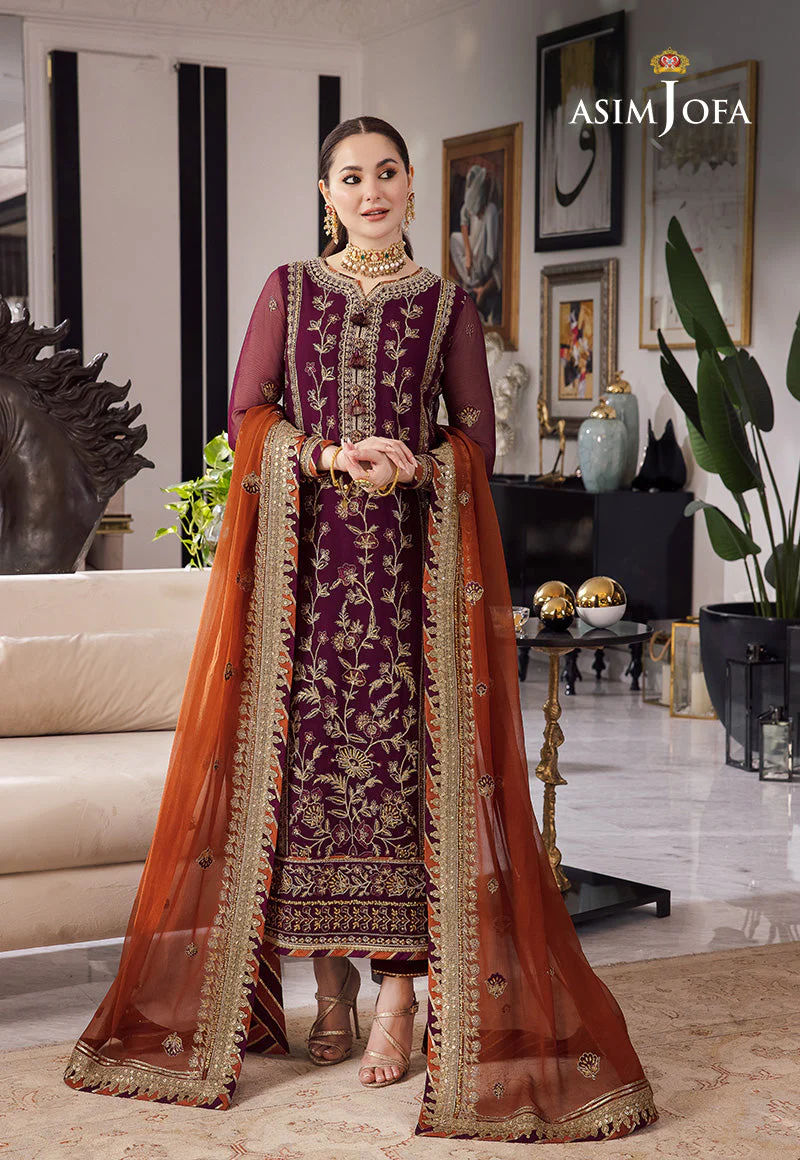 AJRND-23 EMBROIDERED CHIFFON 3 PCS - Image 6