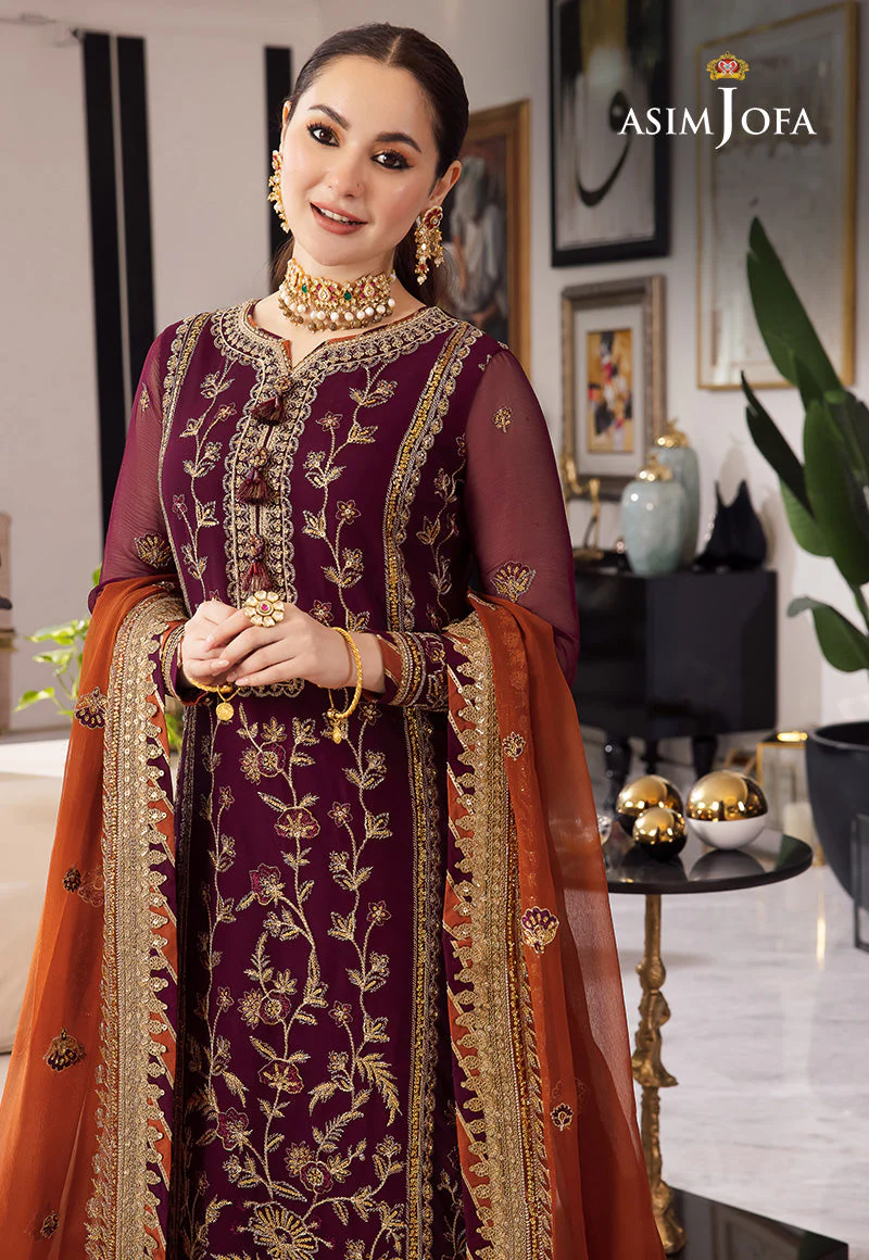 AJRND-23 EMBROIDERED CHIFFON 3 PCS - Image 7