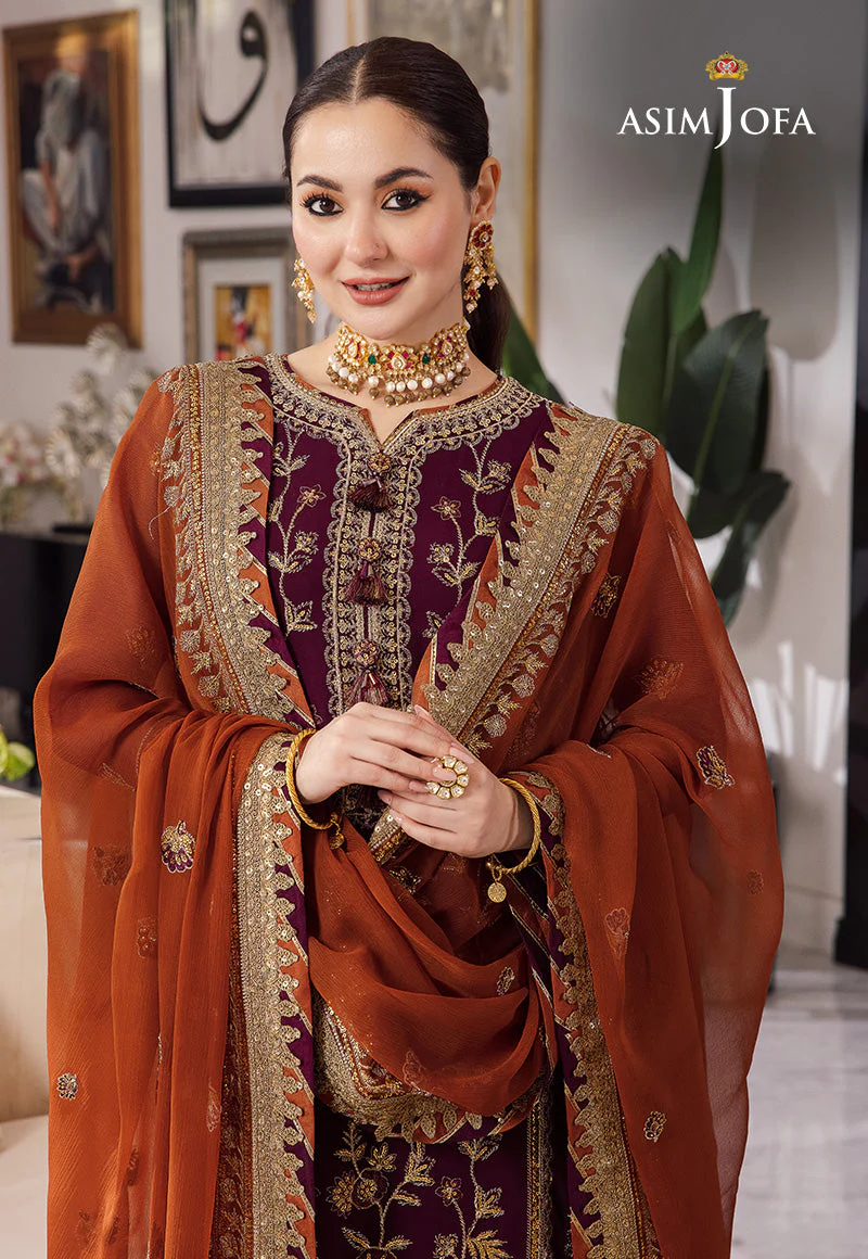 AJRND-23 EMBROIDERED CHIFFON 3 PCS - Image 8