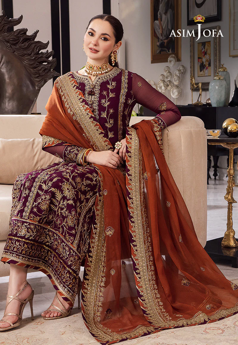 AJRND-23 EMBROIDERED CHIFFON 3 PCS - Image 9