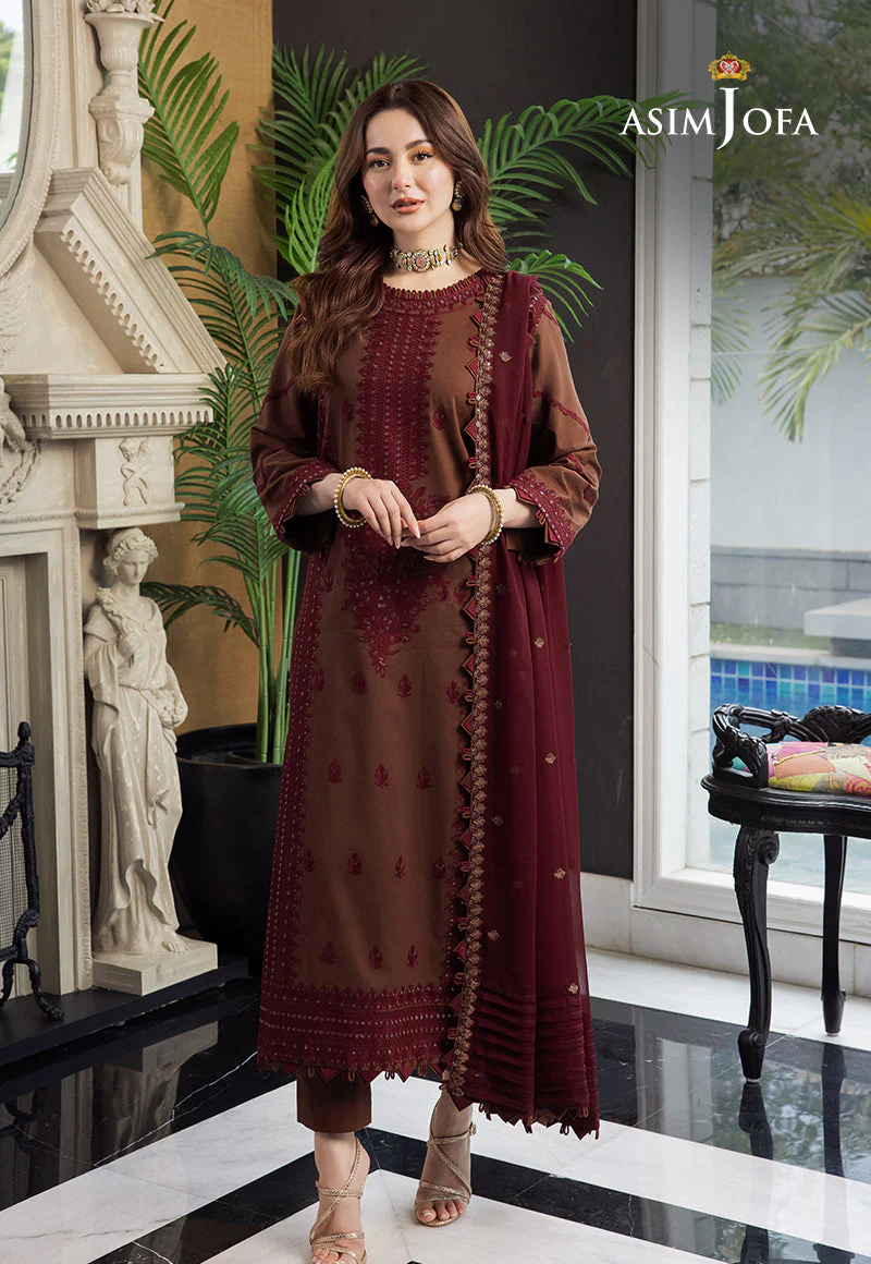 AJRND-14-XS EMBROIDERED LAWN SILK 3 PCS - Image 10