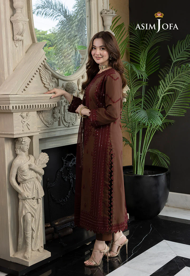 AJRND-14-XS EMBROIDERED LAWN SILK 3 PCS - Image 3