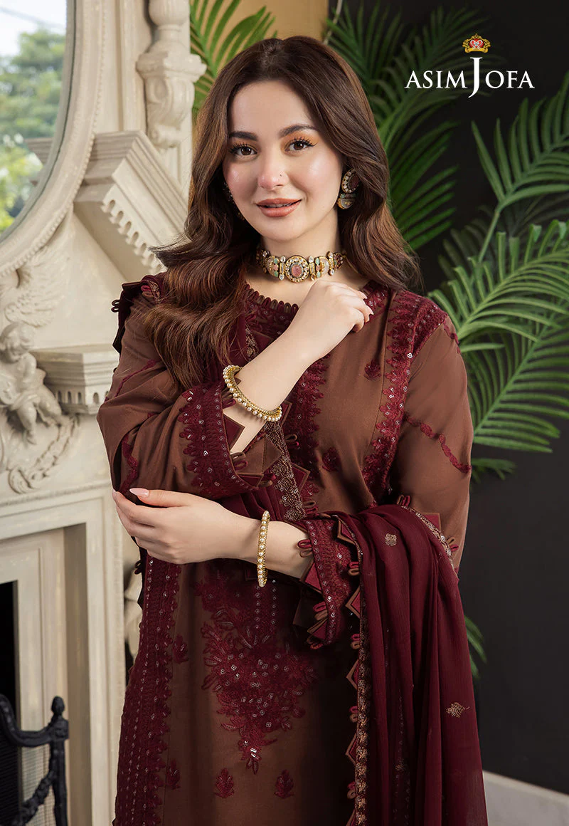 AJRND-14-XS EMBROIDERED LAWN SILK 3 PCS - Image 5