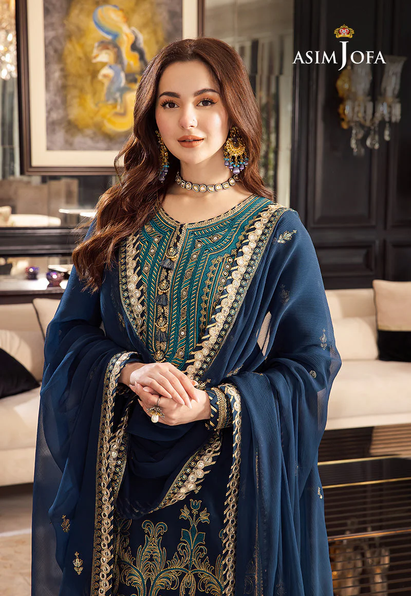 AJRNP-10 STITCHED EMBROIDERED LAWN SILK 3 PCS - Image 7
